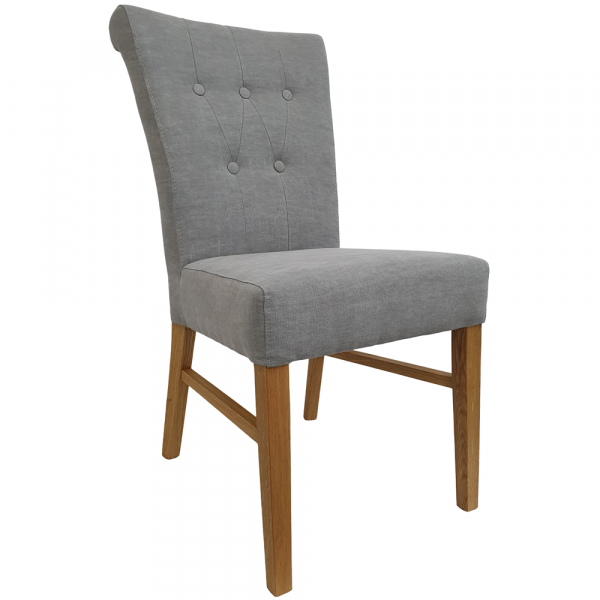 Polsterstuhl in Stoff oder Leder